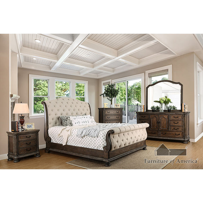 Lysandra Bed - Cal King / Rustic Natural