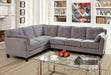 Peever II K/D Sectional - Warm Gray