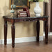 Brampton Faux Marble Top Sofa Table - Espresso/Black