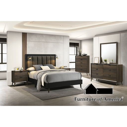 Chalfont 4 PC. Bedroom Set - Dark Brown