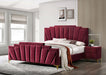 Florizel Bed - Cal King / Red