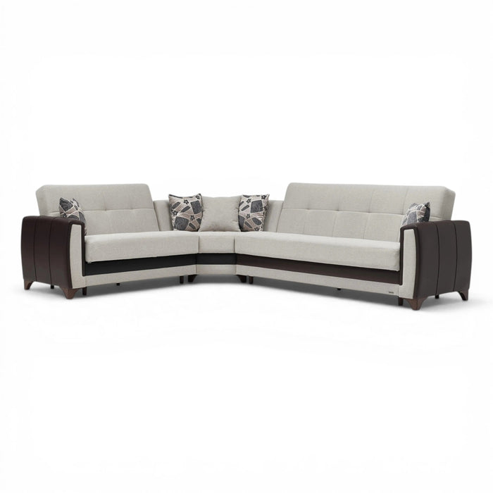 DUBLIN Sleeper Sectional (Cream)