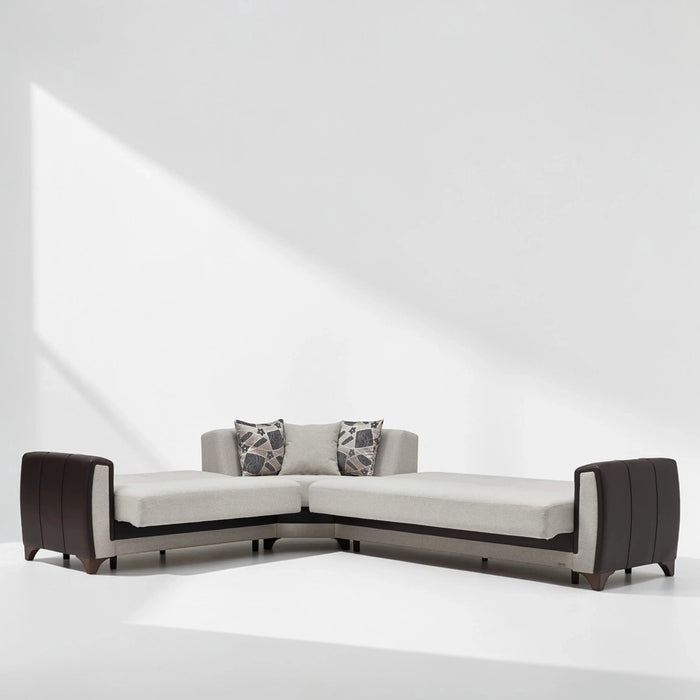 DUBLIN Sleeper Sectional (Cream)