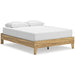 Bermacy Full Platform Panel Bed - Brown/Beige
