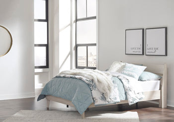Socalle Queen Panel Platform Bed - Natural