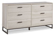 Socalle Queen Panel Platform Bed - Natural;Brown/Beige