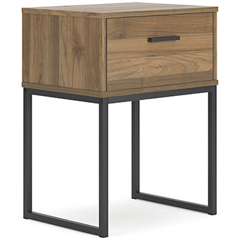 Deanlow Full Bookcase Storage Bed - Brown/Beige