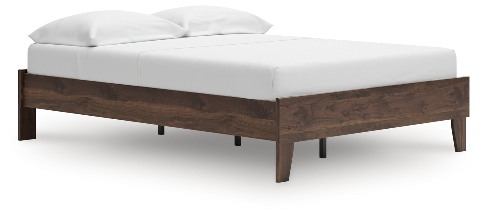 Calverson King Platform Bed - Mocha
