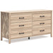 Battelle Nightstand - Brown/Beige