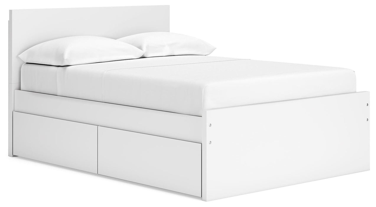 Onita Panel Platform Bed with 1 Side Storage