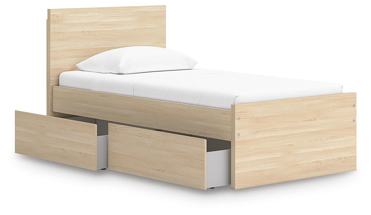 Onita Twin Panel Platform Bed with 1 Side Storage - image 3