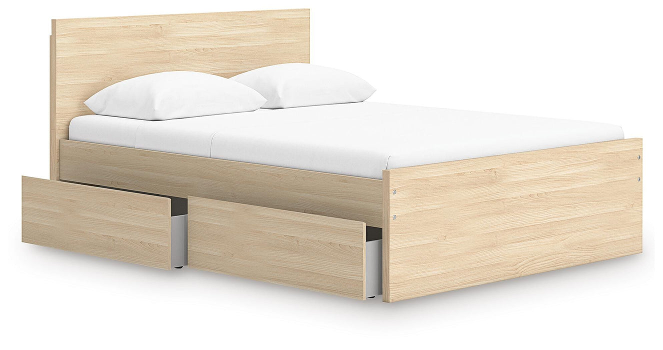 Onita Queen Panel Platform Bed with 1 Side Storage - image 3