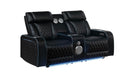 Electra Loveseat – Electra Loveseat Black by Galaxy Home Furnishings