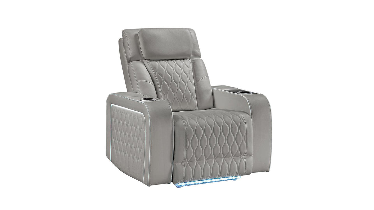 Electra Recliner – Electra Recliner Gray by Galaxy Home Furnishings