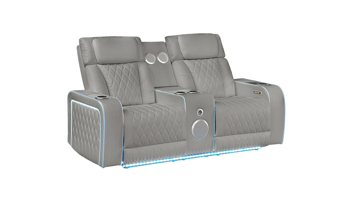 Electra Loveseat – Electra Loveseat Gray by Galaxy Home Furnishings