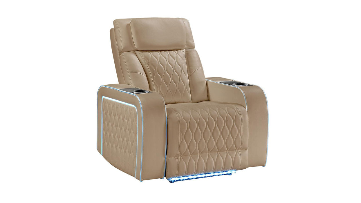 Electra Recliner – Electra Recliner Caramel by Galaxy Home Furnishings