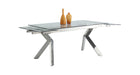 Contemporary Extendable Dining Table w/ Steel Legs ELLA-DT