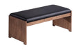 Upholstered Bench w/ Solid Wood Frame EMMA-BCH-BLK