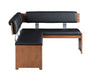 Upholstered Nook w/ Solid Wood Frame EMMA-NOOK-BLK