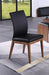 Curved Back Side Chair w/ Solid Wood Frame - 2 per box EMMA-SC-BLK
