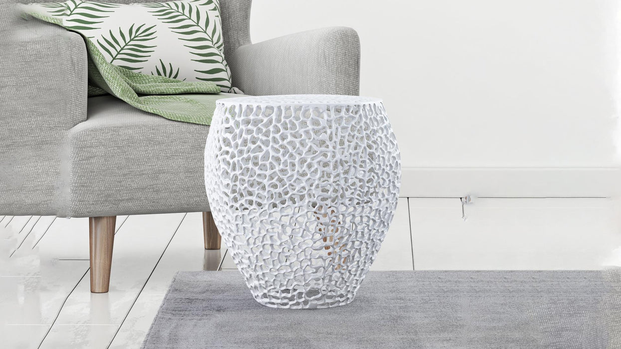 ET3403 End Table – ET3403-18 Side Table White by Galaxy Home Furnishings