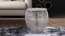 ET3403 End Table – ET3403-18 Side Table Silver by Galaxy Home Furnishings