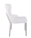 Contemporary Wing-Back Side Chair - 2 per box EVELYN-SC-WHT-POL