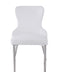 Contemporary Wing-Back Side Chair - 2 per box EVELYN-SC-WHT-POL