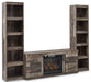 Derekson 3-Piece Entertainment Center with Electric Fireplace