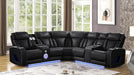 Fortuner Sectional – Fortuner Sectional Black by Galaxy Home Furnishings