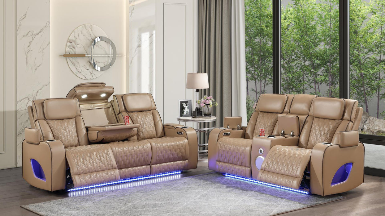 Fortuner Living Room Set – Fortuner 2 Pc Caramel by Galaxy Home Furnishings
