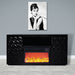 Timeless Black Electric Fireplace with Color LED Panel and Remote
