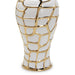Regal White Gilded 12.5 Ginger Jar with Removable Lid