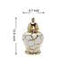 Regal White Gilded 12.5 Ginger Jar with Removable Lid