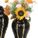 Regal Black Gilded 15 Ginger Jar with Removable Lid