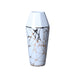 Beloved White Ceramic Vase with Gold Organic Accent Design