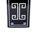 Beloved Rectangular Ceramic Decorative Jar with Black and White Geometric Design