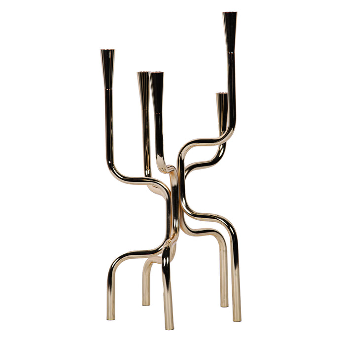 Beloved Modern Geometric 5 Candles Holder in Gold