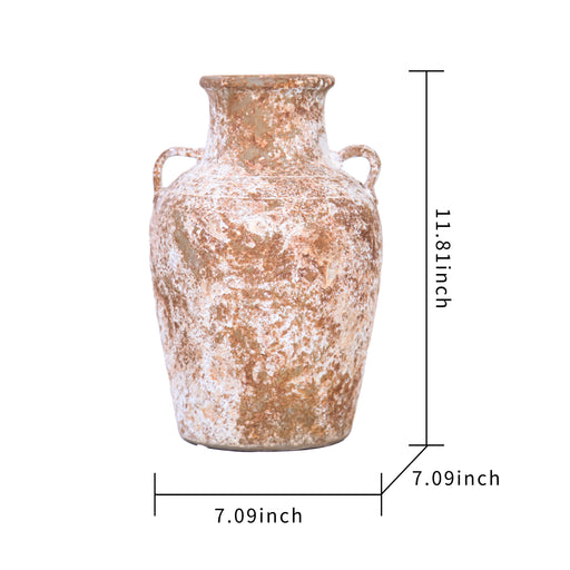 Beloved Artisan Ceramic Aged Terracotta Vase