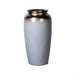 Beloved Smoke Ceramic Vase with Gold Accent