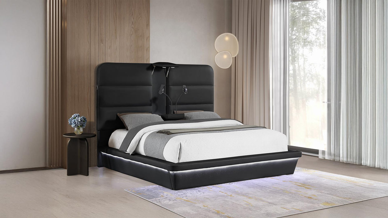 Futura Bed – Futura King Bed Black by Galaxy Home Furnishings