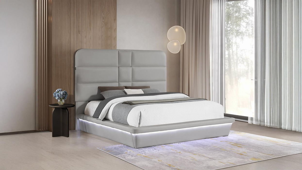 Futura Bed – Futura King Bed Gray by Galaxy Home Furnishings