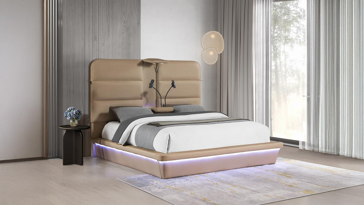 Futura Bed – Futura King Bed Caramel by Galaxy Home Furnishings