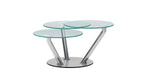 Contemporary Triple Surface Cocktail Table 8643-CT