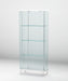 Starphire Glass Curio w/ Bent Glass Back 6639-CUR