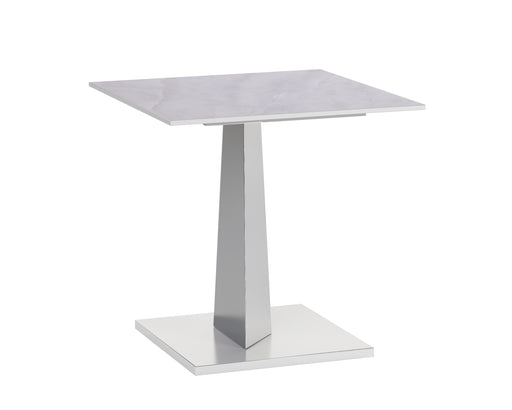 Contemporary Sintered Stone Top Lamp Table w/ Steel Base JENNIFER-LT