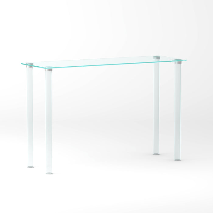 Contemporary All Glass Sofa Table 8713-ST