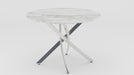 Contemporary Marbleized Melamine Dining Table SANDRA-DT