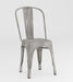 Galvanized Steel Side Chair - 4 per box 8022-SC-GUN