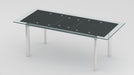 Modern Extendable Black Glass Dining Table TARA-DT-BLK